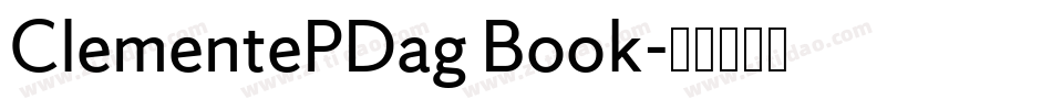 ClementePDag Book字体转换